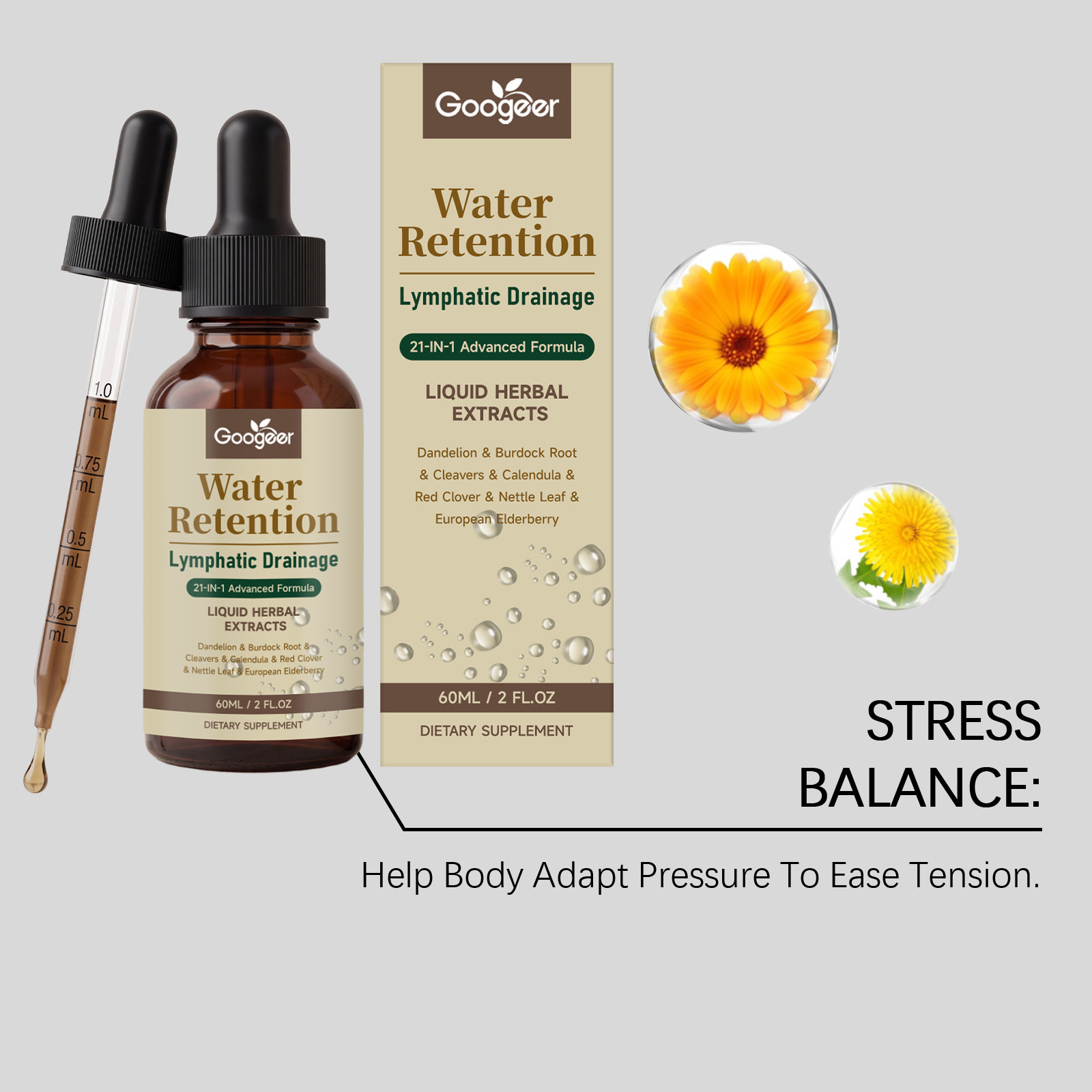 림프 클렌징 드롭스 빠른 흡수 허브 팅크처, 림프 충전 - Herbal Tincture 리뷰 및 가격