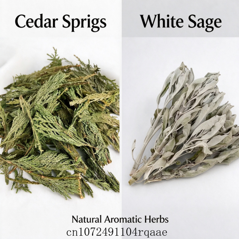 건조 화이트 세이지 잎과 시더 잎, 천연 향이 나는 허 - Dried Herbs 리뷰 및 가격