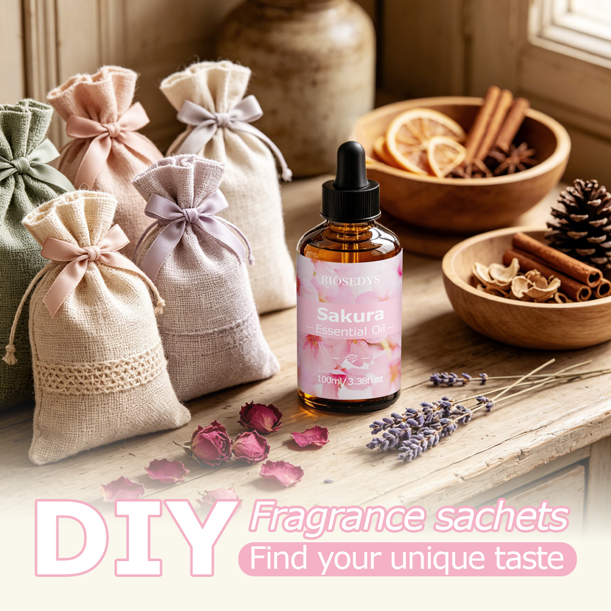 사쿠라 에센셜 오일, 디퓨저, DIY 공예 및 아로마테 - Lavender Oil 리뷰 및 가격